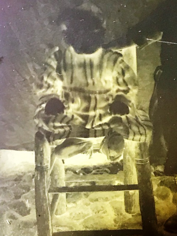 OSMANLI STUDYO CAM NEGATİF ÇOCUK FOTOĞRAF 10 X 15