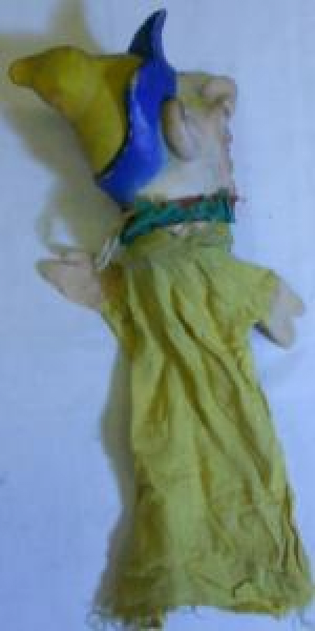 PARMAK KUKLA ŞAPKALI KÖMİK SURAT ELBİSELİ