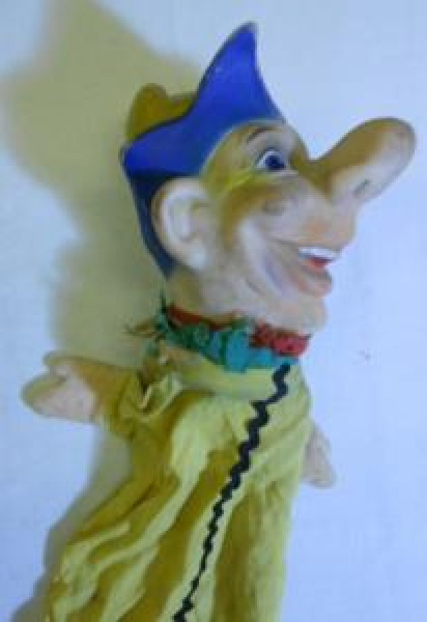 PARMAK KUKLA ŞAPKALI KÖMİK SURAT ELBİSELİ