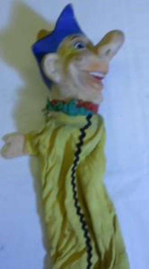 PARMAK KUKLA ŞAPKALI KÖMİK SURAT ELBİSELİ