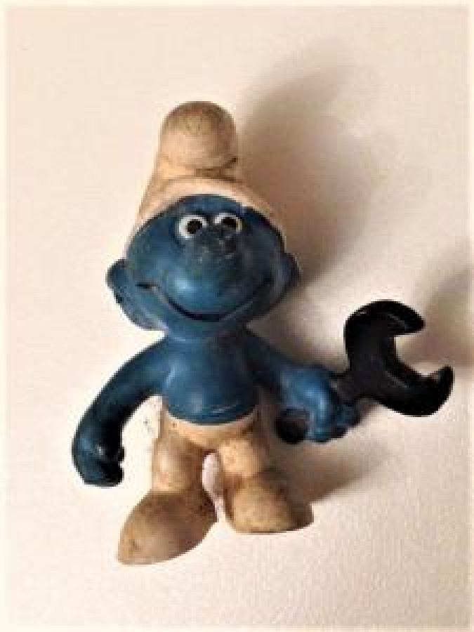 ŞİRİNLER PEYO SCHLEICH 1980 SWUR PENHOLDER PVC SMURF 3 LÜ TAKIM OYUNCAK 