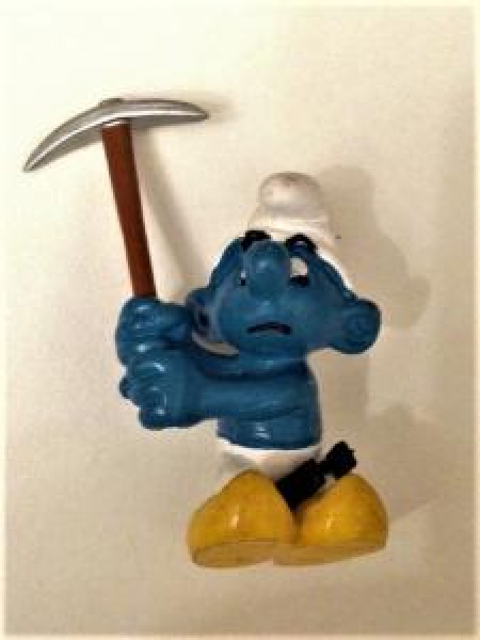 ŞİRİNLER PEYO SCHLEICH 1980 SWUR PENHOLDER PVC SMURF 3 LÜ TAKIM OYUNCAK 