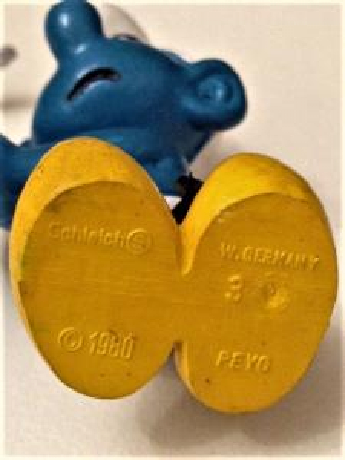 ŞİRİNLER PEYO SCHLEICH 1980 SWUR PENHOLDER PVC SMURF 3 LÜ TAKIM OYUNCAK 