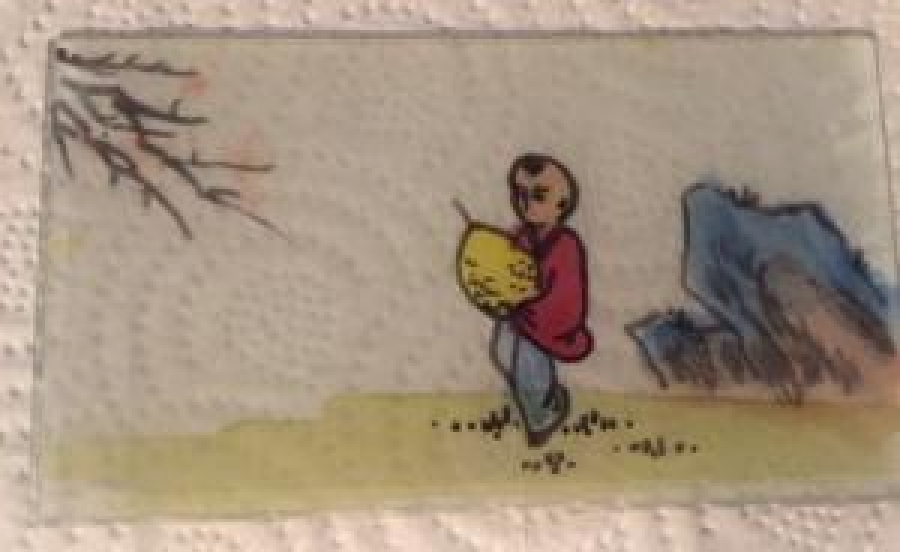 KEL OĞLAN OYUNCAK SİNEMA MAKİNESİ İÇİN NEGATİF EL ÇİZİM RENKLİ CAM 6 AD 