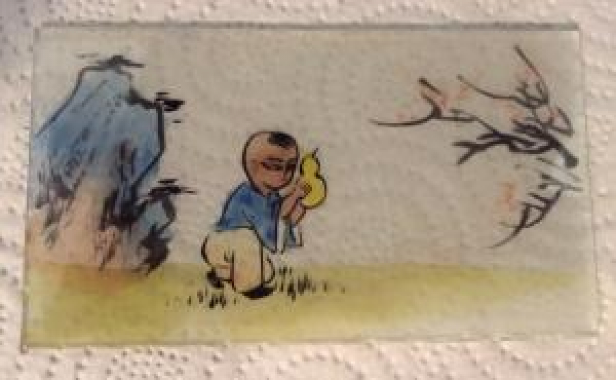 KEL OĞLAN OYUNCAK SİNEMA MAKİNESİ İÇİN NEGATİF EL ÇİZİM RENKLİ CAM 6 AD 