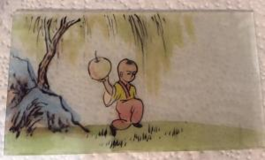 KEL OĞLAN OYUNCAK SİNEMA MAKİNESİ İÇİN NEGATİF EL ÇİZİM RENKLİ CAM 6 AD 