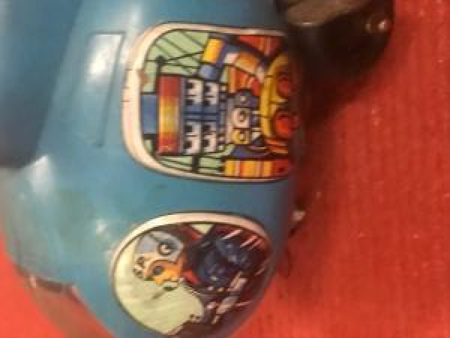 KURMALI MEKANİK TENEKE PLASTİK KARIŞIM OYUNCAK HELİKOPTER TM JAPAN 