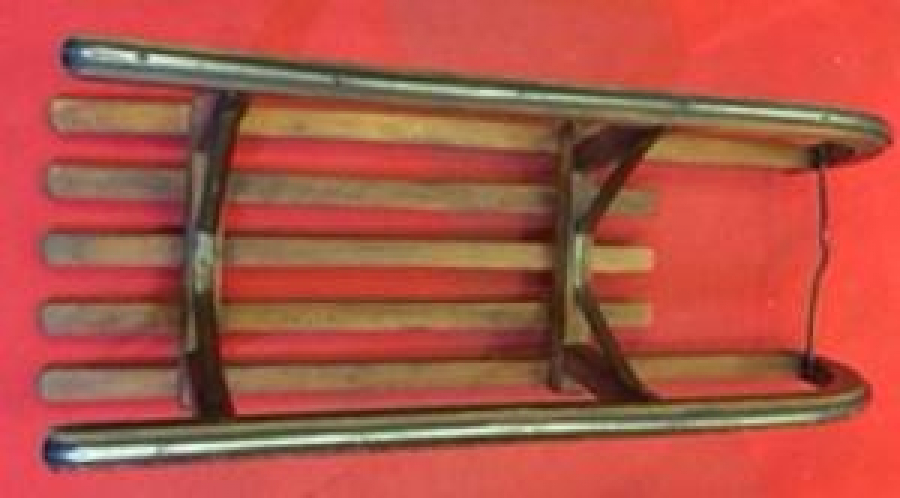 MASİF AHŞAP KARDA KAYILAN ÇOCUK İÇİN KIZAK 1950 MODEL 