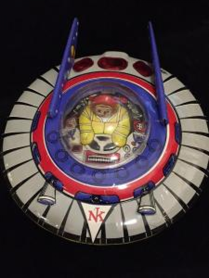 NEKUR TENEKE UÇAN DAİRE YERLİ OYUNCAK 1970 İLK MÖDELLERDEN 