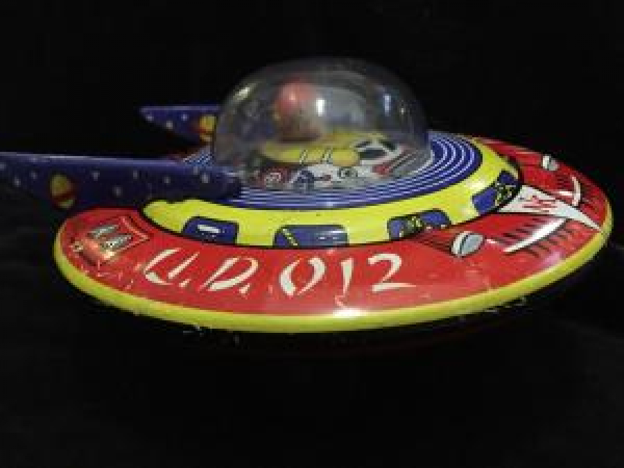 NEKUR TENEKE UÇAN DAİRE YERLİ TÜRK MALI OYUNCAK 1970 