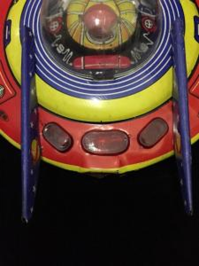 NEKUR TENEKE UÇAN DAİRE YERLİ TÜRK MALI OYUNCAK 1970 