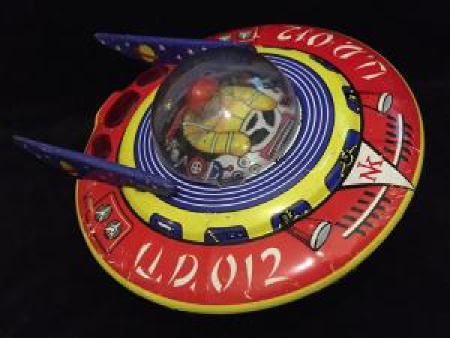 NEKUR TENEKE UÇAN DAİRE YERLİ TÜRK MALI OYUNCAK 1970 