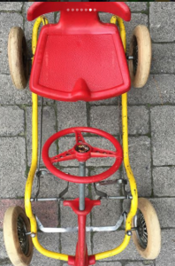 PEDALLI 4 TEKER DİREKSİYONLU BİSİKLET İTALYAN MALI 1960 MODEL PEDAL CAR 