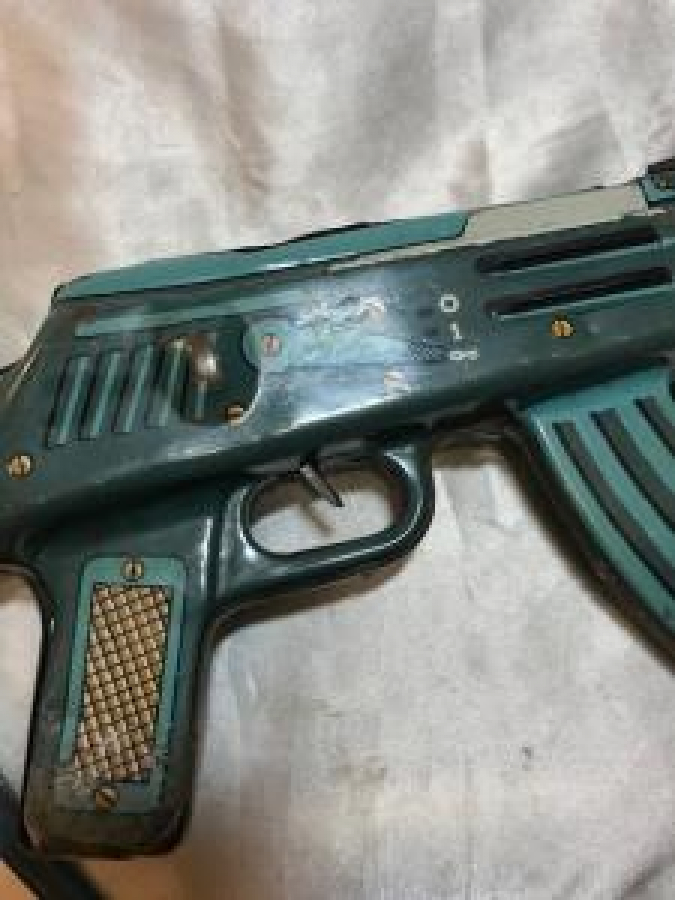 SSCB RUS GUN ELZEİT MUVEK TENEKE OYUNCAK TÜFEK 1960 