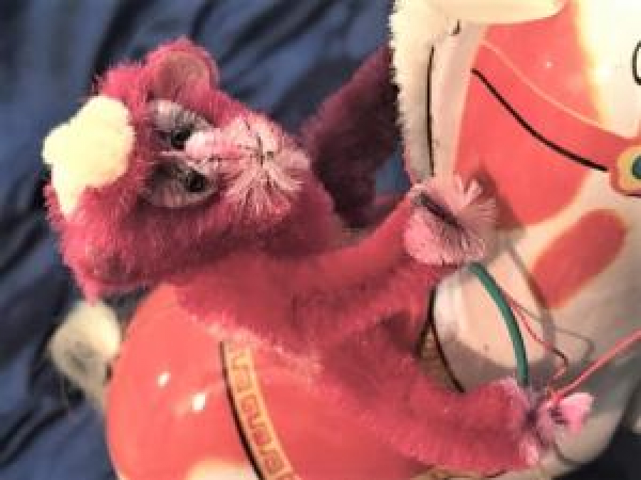 ATA BİNEN MAYMUNTENEKE KURMALI OYUNCAK