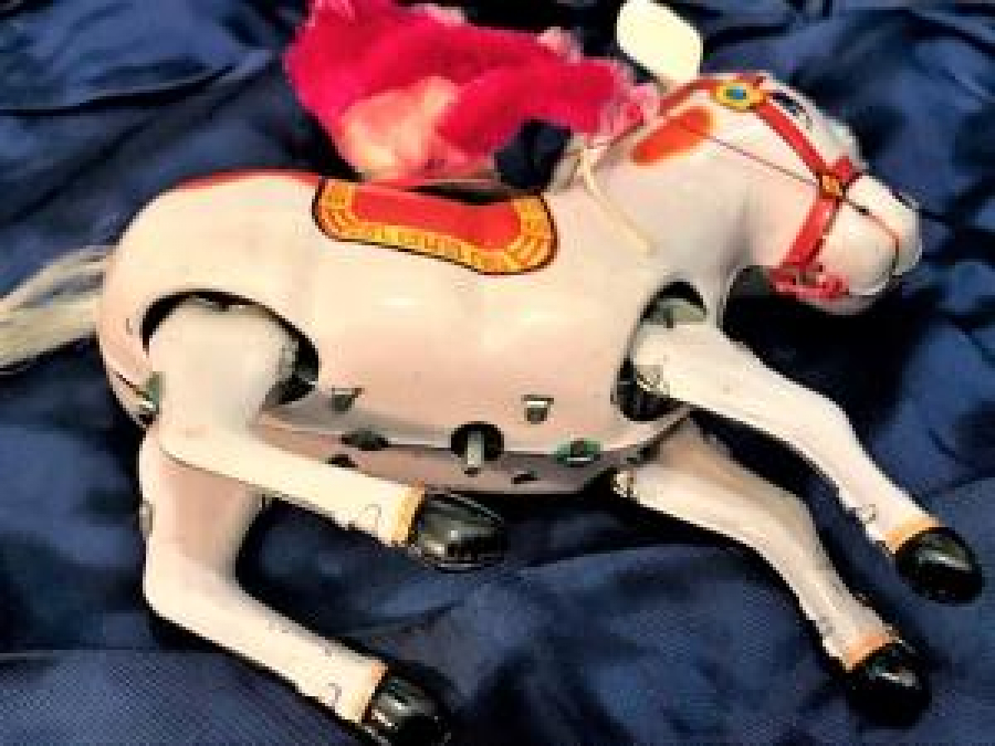 ATA BİNEN MAYMUNTENEKE KURMALI OYUNCAK