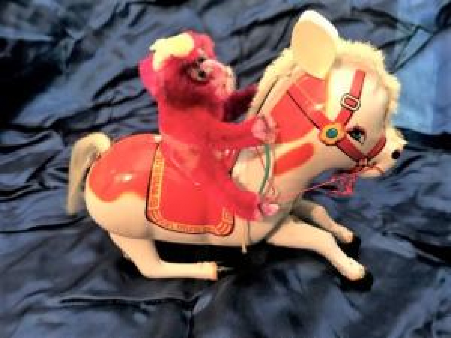 ATA BİNEN MAYMUNTENEKE KURMALI OYUNCAK