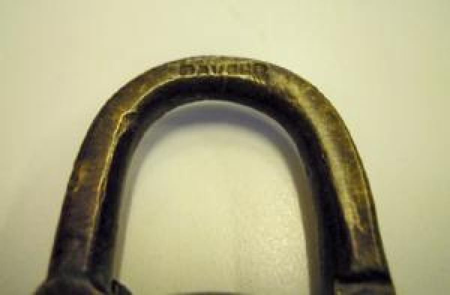 DAVESO KİLİT ESKİ BRONZ EL YAPIM PERCİNLİ ASMA KİLİDİ 