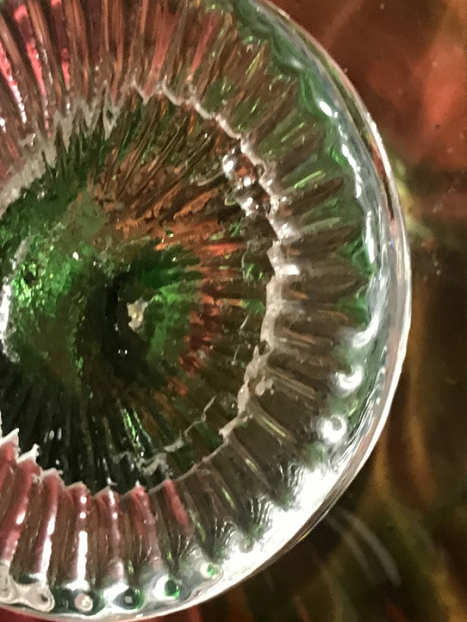 İTALYAN MURANO SU YEŞİLİ EL YAPIM ŞEKERLER VE KULPLU MARUL FORM ŞEKERLİK