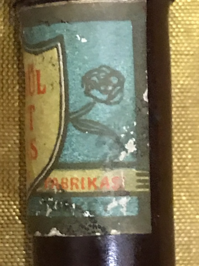 1940  MEKKE HACERUL ISVET KOKUSU KOLONYA ATLAS MARKA ORJİNAL KAHVERENGİ BAKALİT KABINDA CENNET KOKUSU