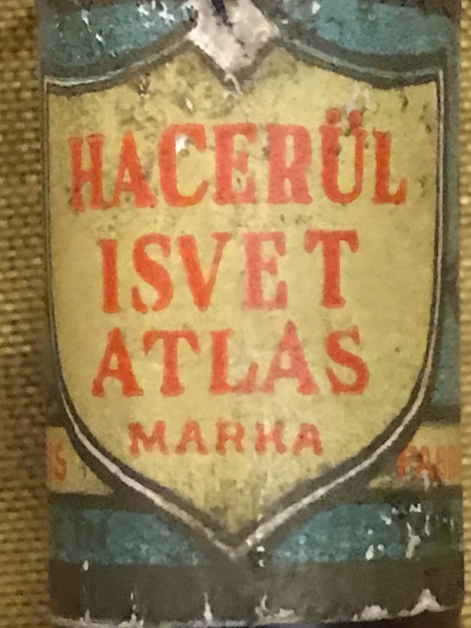 1940  MEKKE HACERUL ISVET KOKUSU KOLONYA ATLAS MARKA ORJİNAL KAHVERENGİ BAKALİT KABINDA CENNET KOKUSU