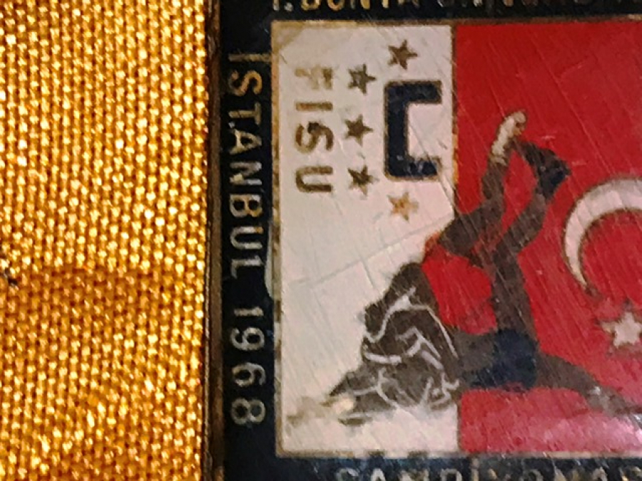 FISU 1.DUNYA ÜNÜVERSİTELER ARASI GÜREŞ ŞAMPİYONASI ROZET İSTANBUL 1968