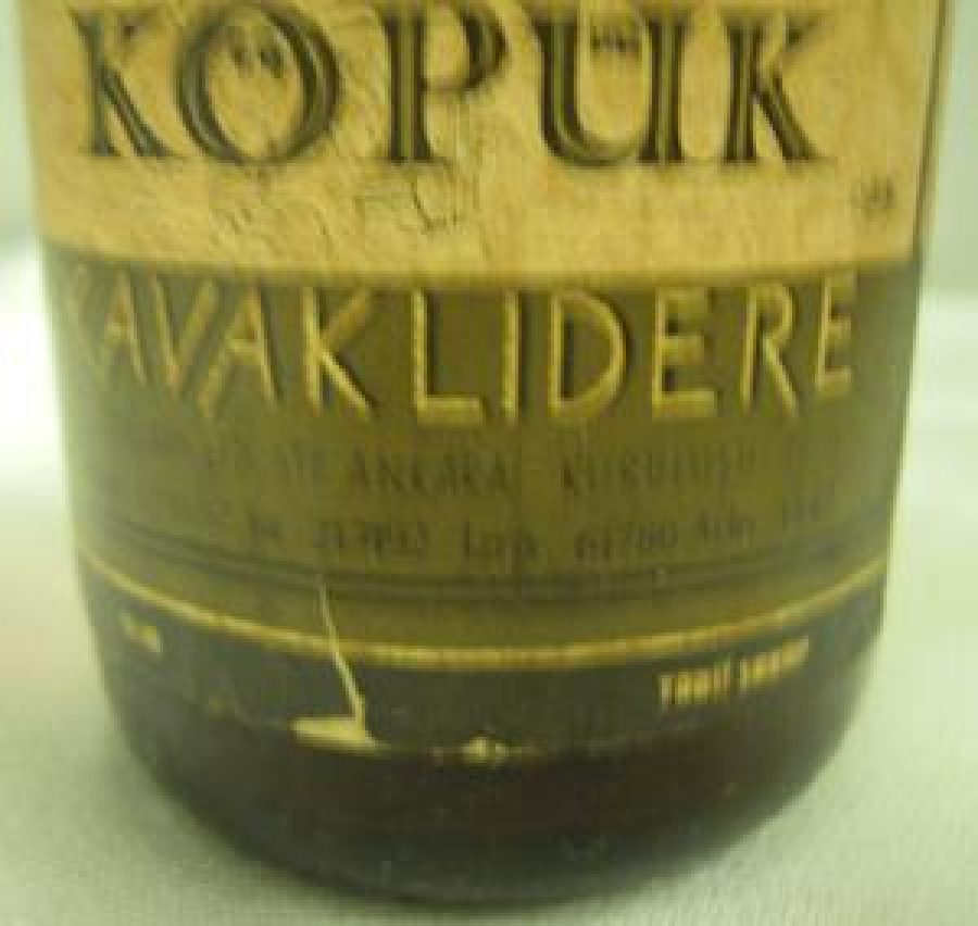 MİNYATÜR İÇKİ ŞİŞESİ KOLEKSİYON PEMBE KÖPÜK KAVAKLIDERE ŞARAPLARI LTD. ŞTİ. ANKARA 1929 