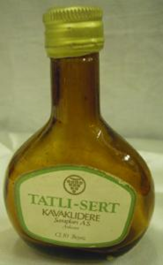 MİNYATÜR İÇKİ ŞİŞESİ KOLEKSİYON TATLI-SERT KAVAKLIDERE ŞARAPLARI A.Ş. ANKARA CL 10 BEYAZ 