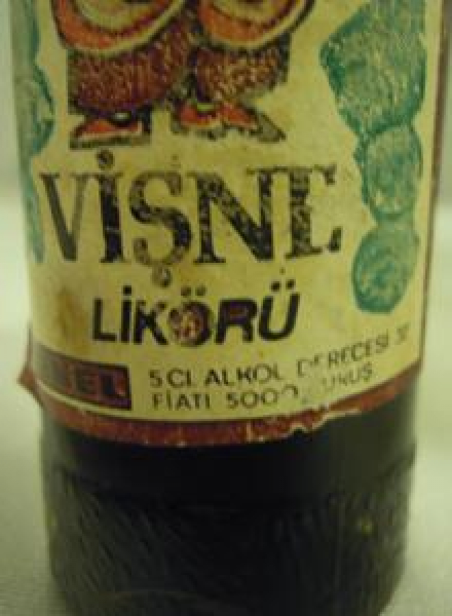 MİNYATÜR İÇKİ ŞİŞESİ KOLEKSİYON VİŞNE LİKÖRÜ TEKEL 5 CL ALKOL DERECESİ 32 % 