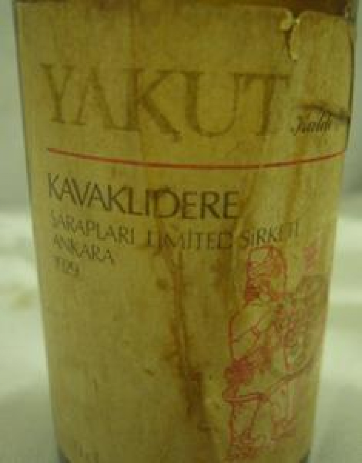 MİNYATÜR İÇKİ ŞİŞESİ KOLEKSİYON YAKUT KAVAKLIDERE ŞARAPLARI LİMİTED ŞİRKETİ ANKARA 1929 10 cl 