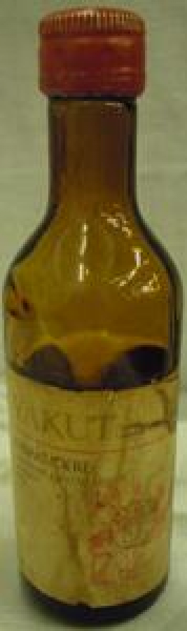 MİNYATÜR İÇKİ ŞİŞESİ KOLEKSİYON YAKUT KAVAKLIDERE ŞARAPLARI LİMİTED ŞİRKETİ ANKARA 1929 10 cl 