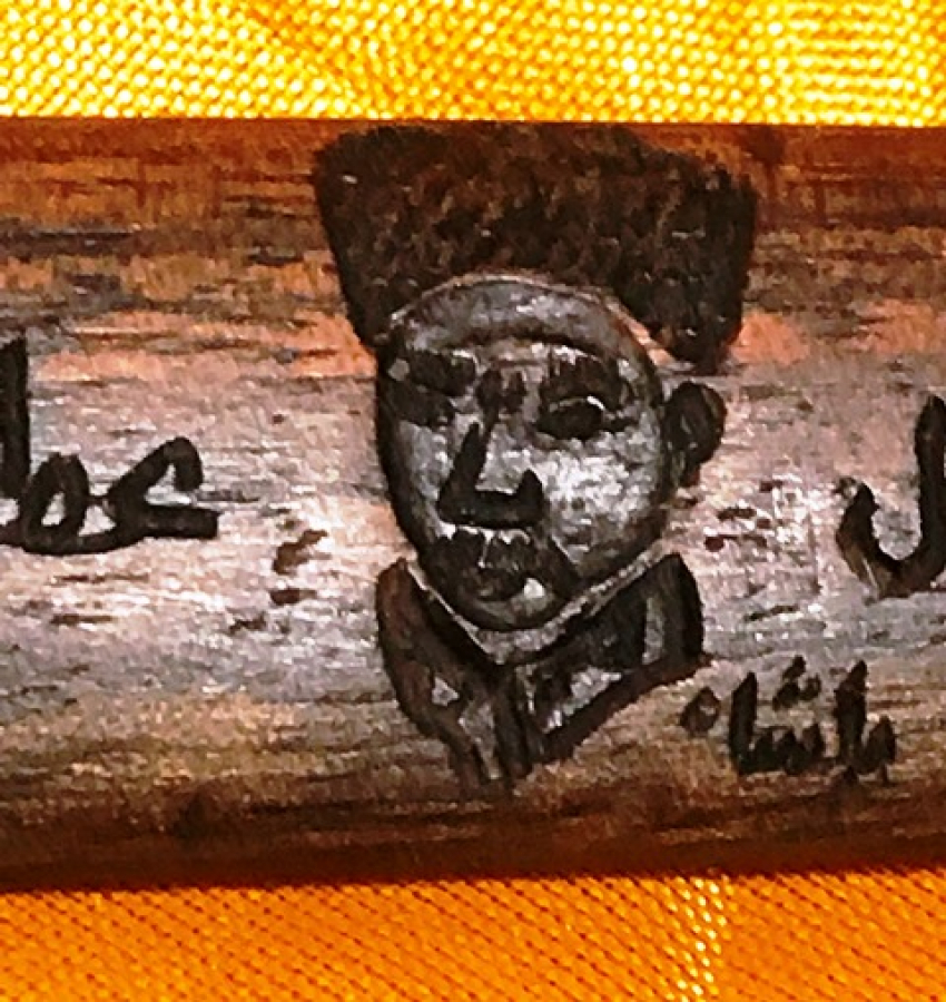 OSMANLI ATATÜRK RESMİ YAZILI BICAK KISMI SEDEFDEN AHŞAP  ZARF AÇACAĞI