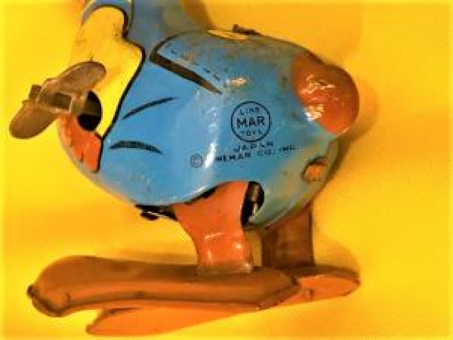 LİNE MAR TOYS JAPAN LİNEMAR CO TENEKE MEKANİK KURMALI ZIP - ZIP ÖRDEK 12 CM BOYUNDADIR SORUNSUZ CALIŞMAKTADIR