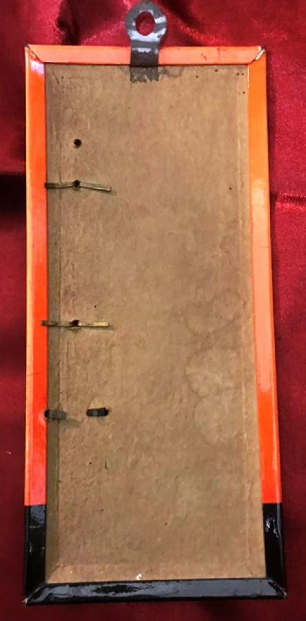 1940 TENEKE ÜZERİ FİRMA REKLAMLI ETABLISSEMENTS SAFETY DERECE  TERMOMETRE 