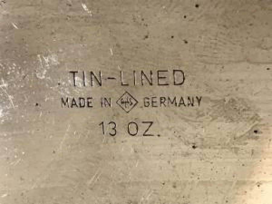 BARDAKLI İÇKİ MATARA TIN-LINED 13 OZ ALMAN 1940 MAY DRİNK 