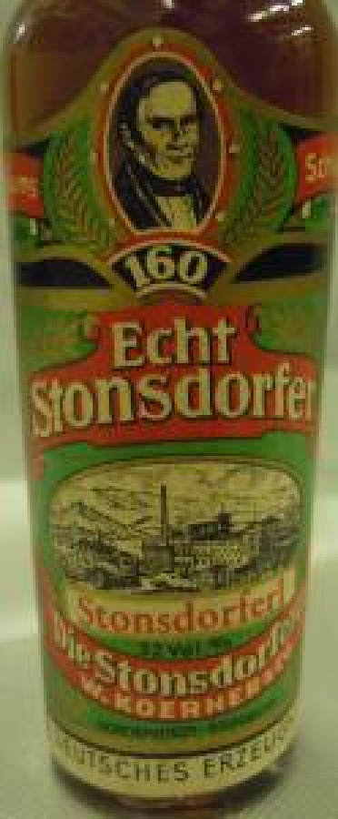 MİNYATÜR İÇKİ ŞİŞESİ KOLEKSİYON 160 ECHT STONSDORFER STONSDORFERL 32 % VOL DİE STONSDORFEREİ W.KOERNER & CO 1810- 1970 