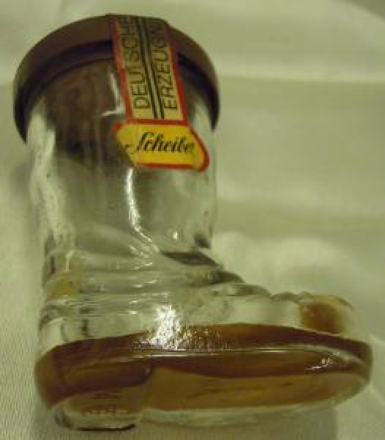 MİNYATÜR İÇKİ ŞİŞESİ KOLEKSİYON BOŞ ŞİŞE AYAKKABI FORMUNDA 