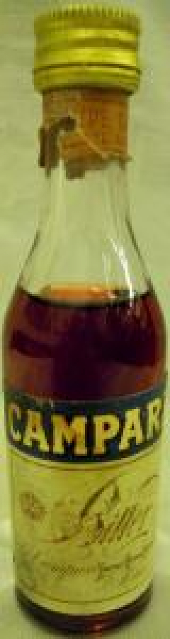 MİNYATÜR İÇKİ ŞİŞESİ KOLEKSİYON CAMPARI BITTER ŞARAP 
