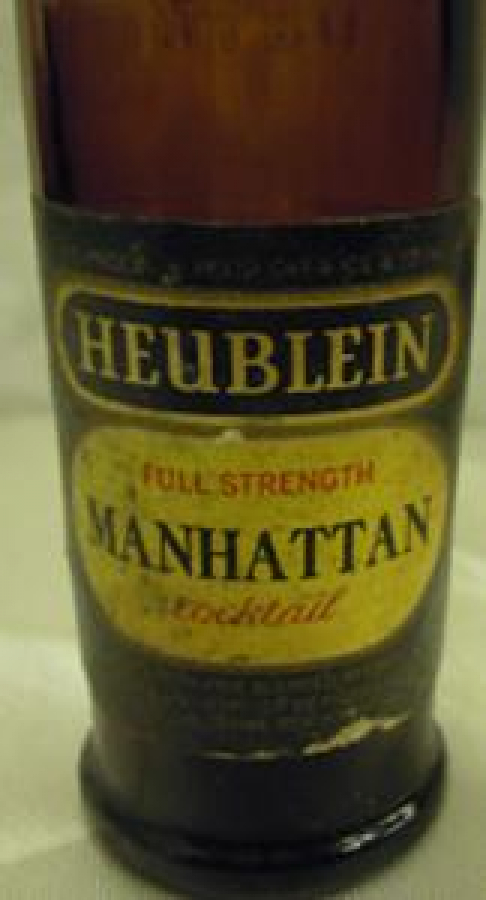 MİNYATÜR İÇKİ ŞİŞESİ KOLEKSİYON HEUBLEIN FULL STRENGTH MANHATTAN COCKTAİL 