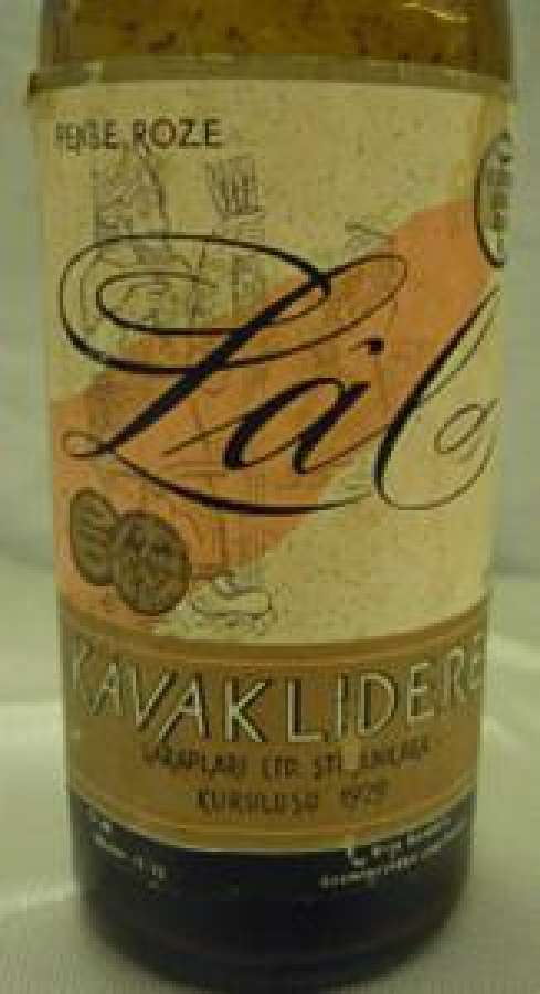 MİNYATÜR İÇKİ ŞİŞESİ KOLEKSİYON PEMPE ROZE KAVAKLISERE ŞARAPLARI LTD. ŞTİ. ANKARA 1929