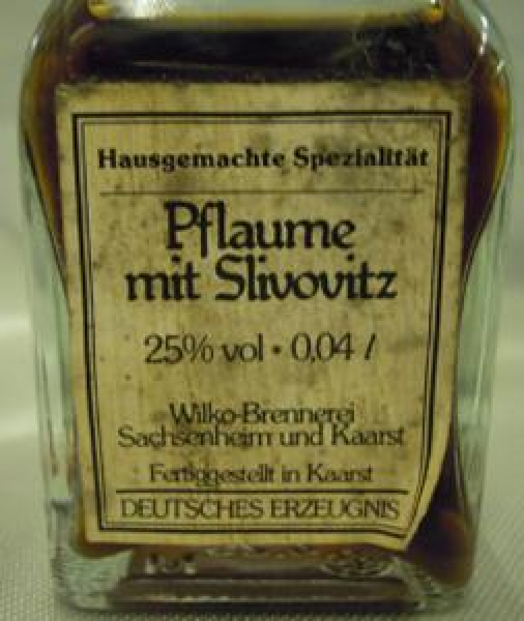 MİNYATÜR İÇKİ ŞİŞESİ KOLEKSİYON PFAUME MİT SLİVOVİTZ 25 % VOL. 0.04 