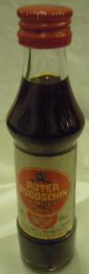 MİNYATÜR İÇKİ ŞİŞESİ KOLEKSİYON ROTER ROGOSCHIN SCHLEHEN MIT WODKA 25 % VOL 0.04 L LUCAS BOLS NEUSS / RHEIN DEUTSCHES ERZEUGNIS 