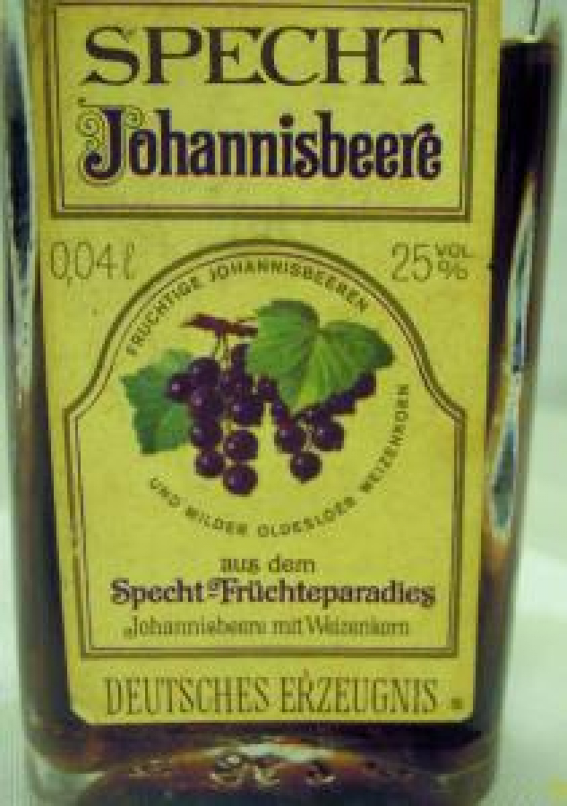 MİNYATÜR İÇKİ ŞİŞESİ KOLEKSİYON SPECHT JOHANNİSBEERE 0.04L 25 VOL %