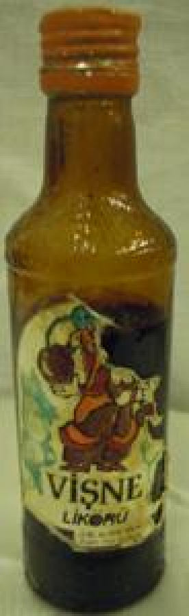 MİNYATÜR İÇKİ ŞİŞESİ KOLEKSİYON VİŞNE LİKÖRÜ TEKEL 5 CL ALKOL DERECESİ 32 % 