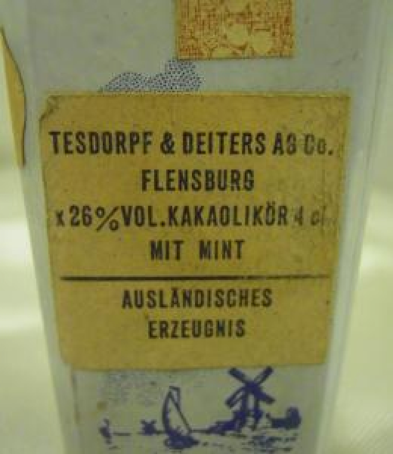 MİNYATÜR OPALİN İÇKİ ŞİŞESİ KOLEKSİYON VANDERMINT BOŞ ŞİŞE 