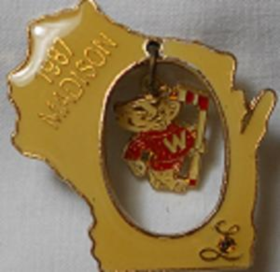 LİONS CLUP YAKA ROZET METAL ORJİNAL 1987 MADISON 