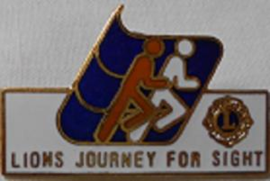 LİONS CLUP YAKA ROZET METAL ORJİNAL LIONS JOURNEY FOR SIGHT 