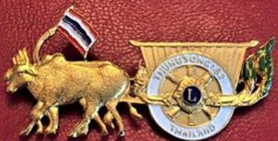 LİONS CLUP YAKA ROZET ORJİNAL METAL MİNE TAŞLI ROZET ROZET THUNGSONG 82 THAILAND 