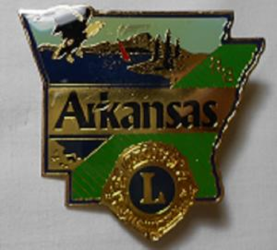 LİONS CLUP YAKA ROZET METAL ORJİNAL ARKANSAS 