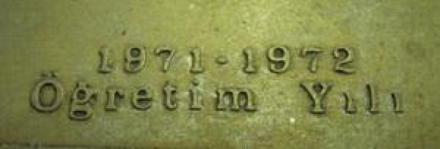 1971 1972 YILI ERKEKLER BASKETBOL BİRİNCİLİK MADALYA